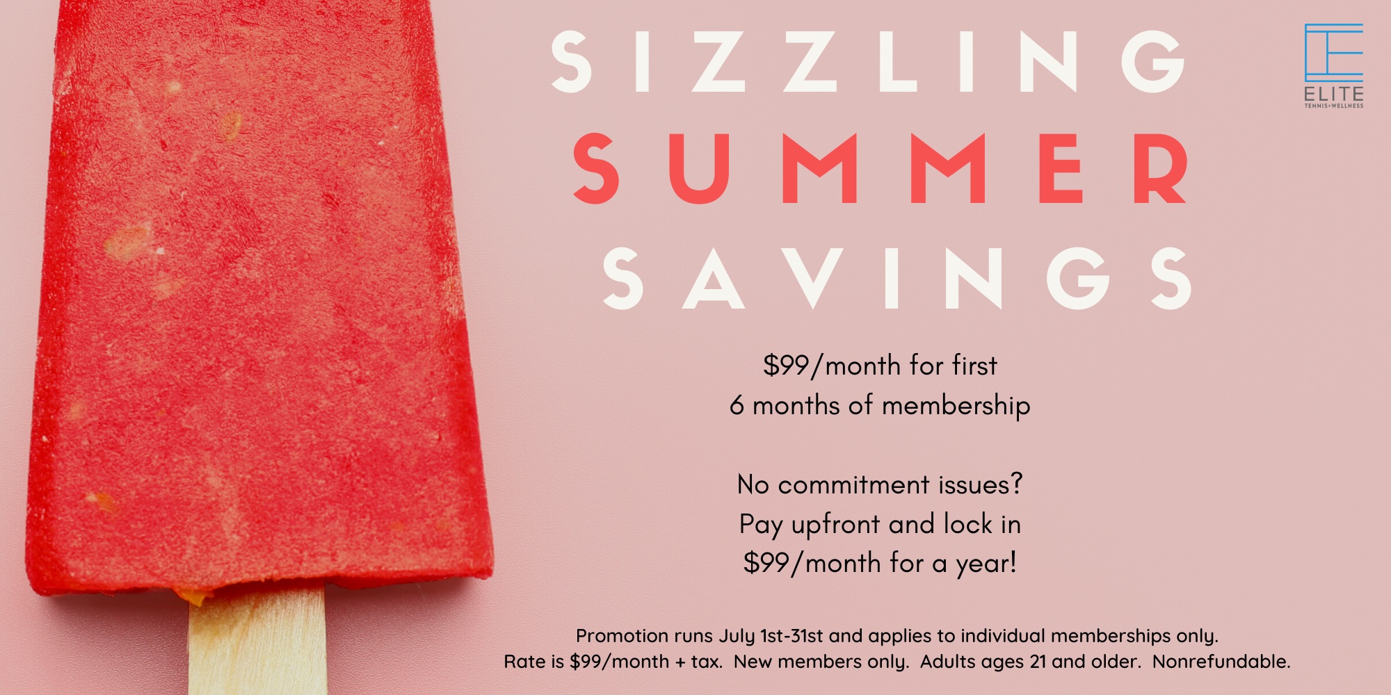 July Membership Promo (10 × 5 in)